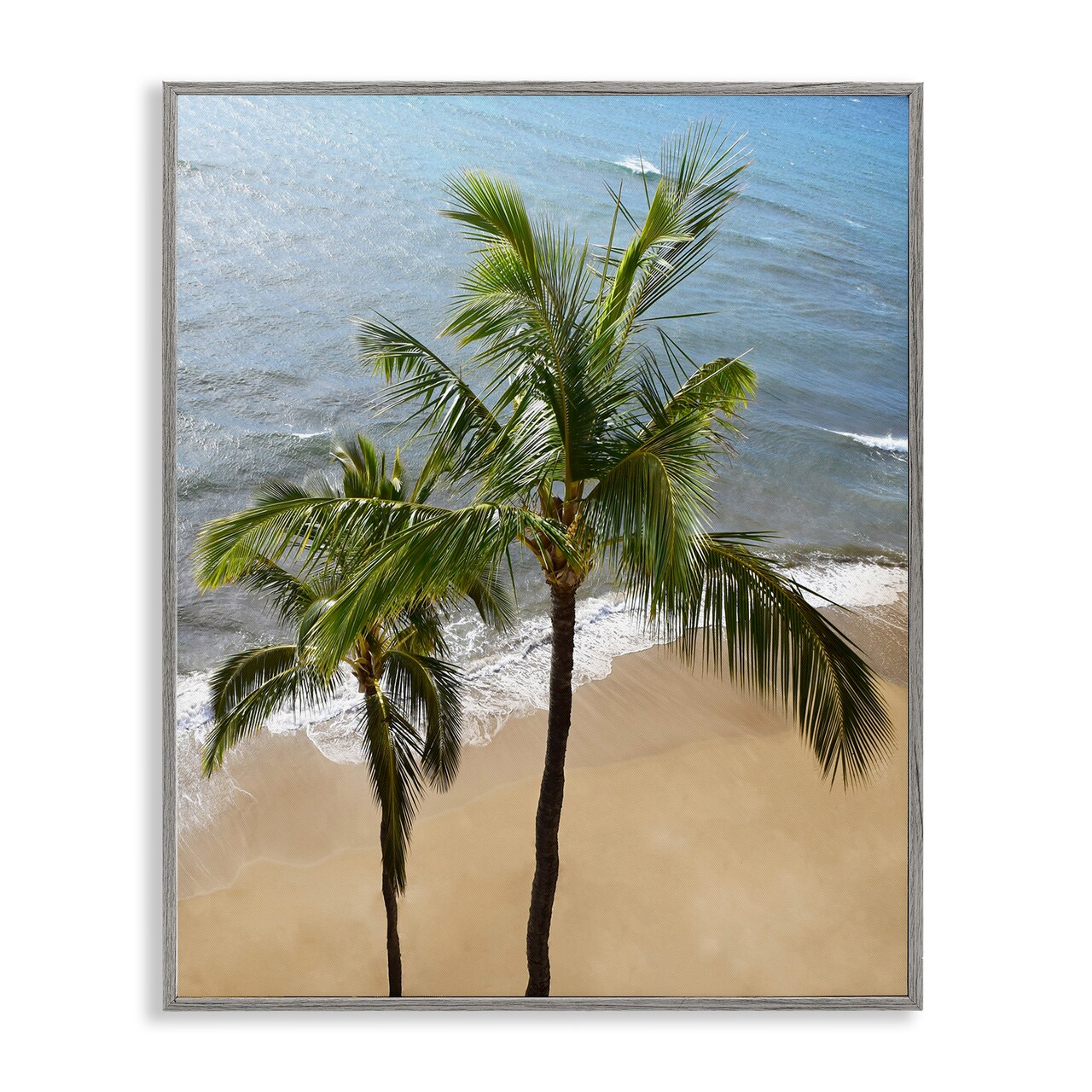 Stupell Industries Maui Palm Beach Coast Framed Giclee, design by Natalie Carpentieri